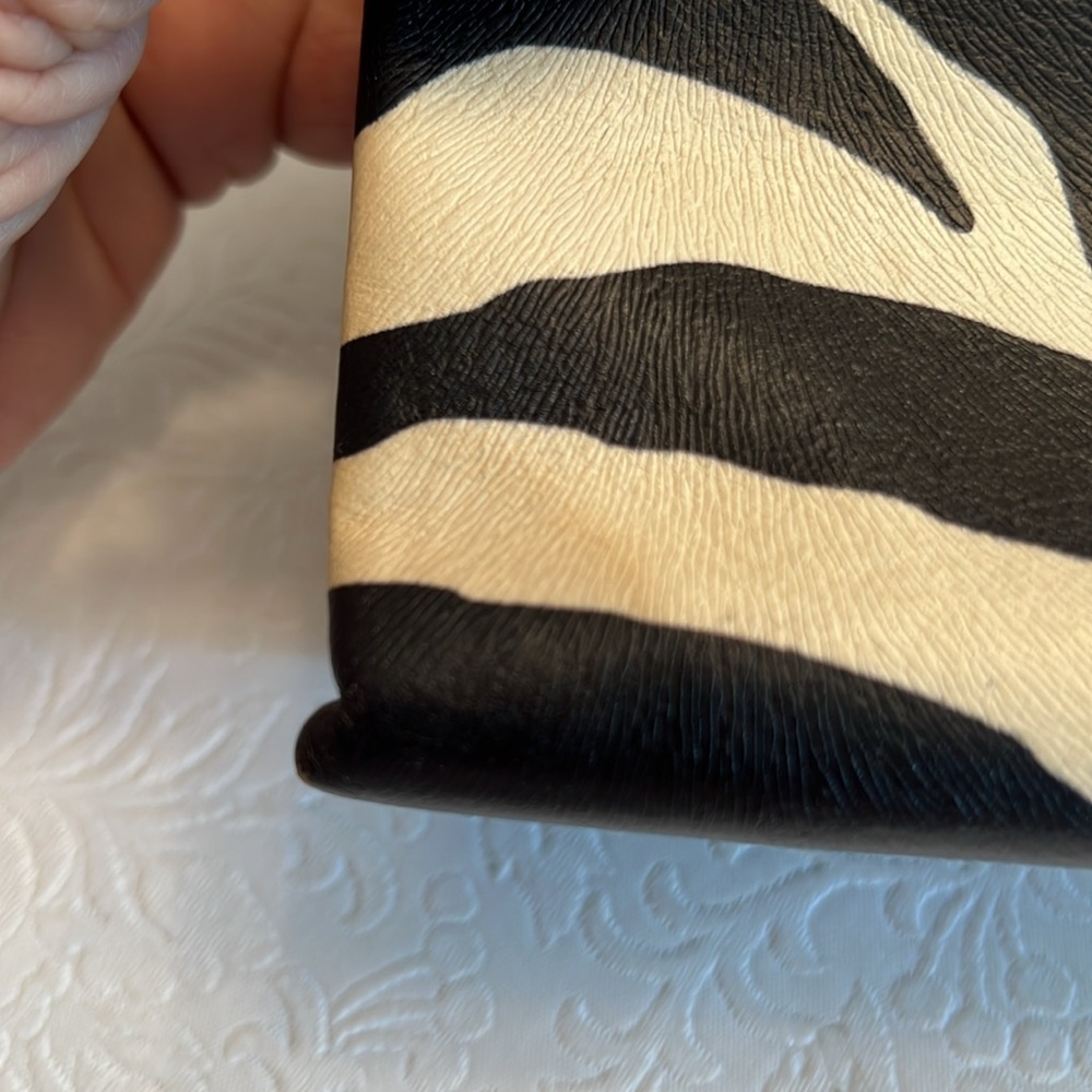 Dooney & Bourke Black and Cream Mini Bag with Zebra Print - Picture 5 of 6